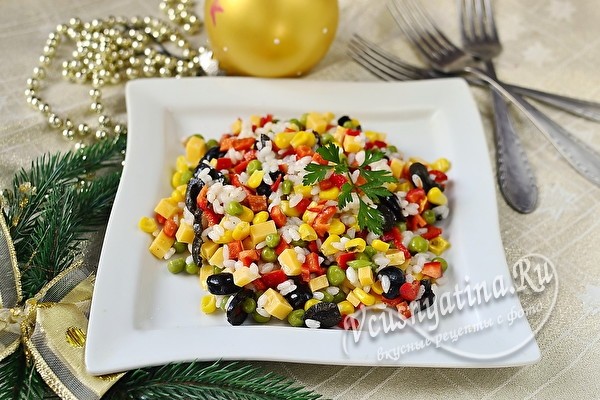 Новогодний салат Конфетти – простой и вкусный
Новогодний салат Конфетти – простой и вкусный