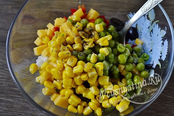 Новогодний салат Конфетти – простой и вкусный
Новогодний салат Конфетти – простой и вкусный