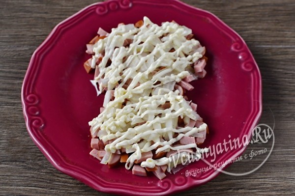 
			Салат Бык с ветчиной &ndash; вкусный и простой		